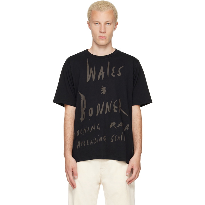 Photo: Wales Bonner Black 'Raga' T-shirt