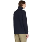 Norse Projects Navy Alfred Half-Zip Pullover