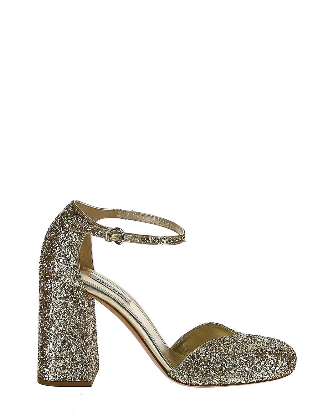 【通販 人気】 Miu Miu Miu Heels High Glitter Miu 靴