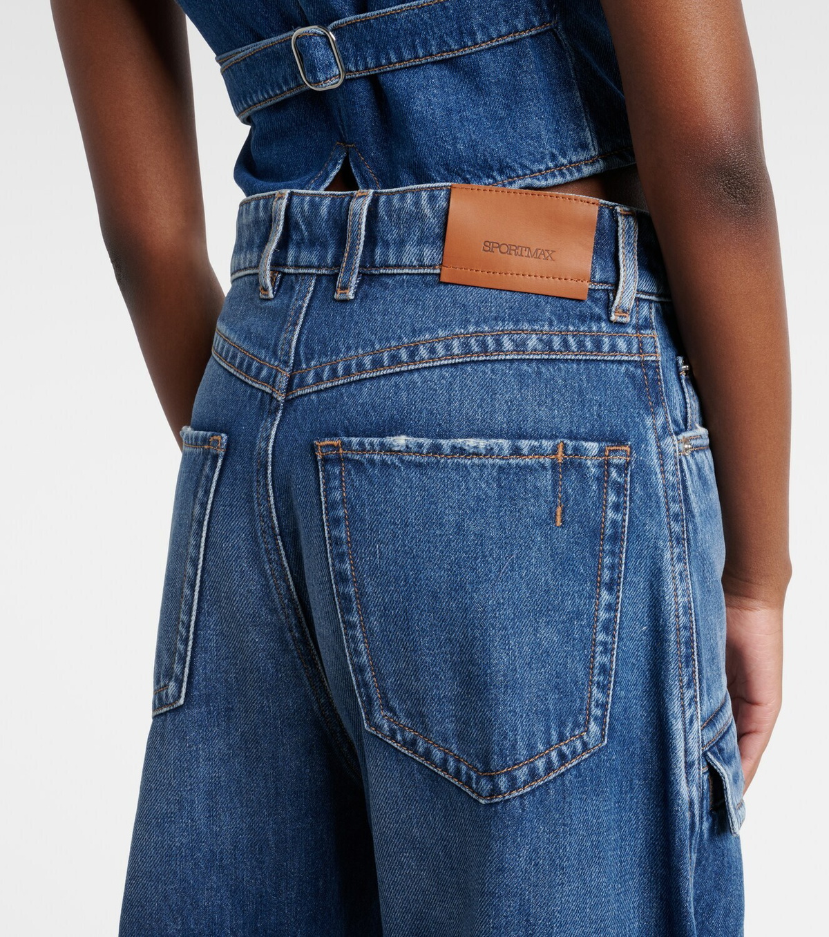 Sportmax Violino barrel-leg jeans