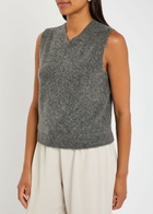 Vince Melange Cashmere Vest Grey