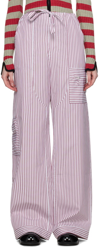 Photo: Cormio White & Burgundy Pijama Trousers