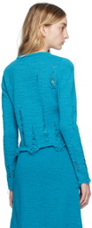Song for the Mute Blue Distressed Crewneck