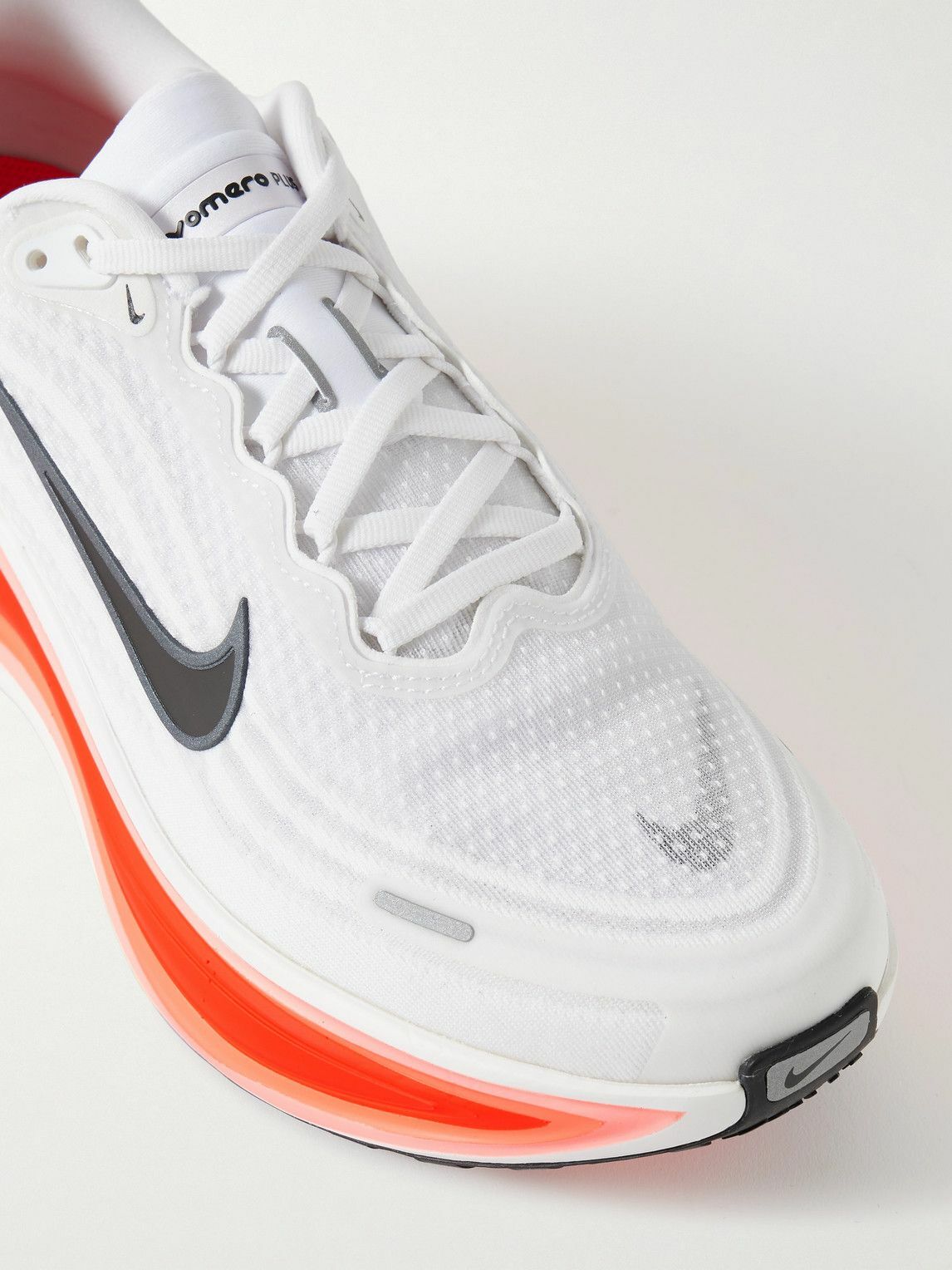 NIKE RUNNING - Vomero Plus Rubber-Trimmed Mesh Sneakers - White