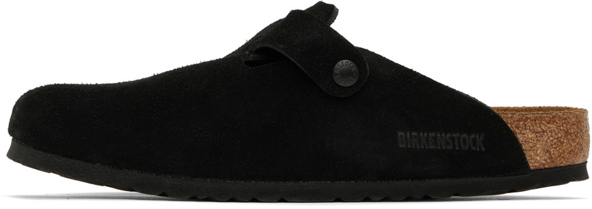 Birkenstock Black Boston Soft Footbed Loafers Birkenstock