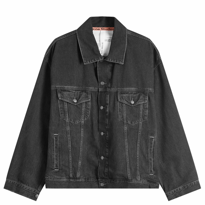 Photo: Acne Studios Men's Robert Relaxed Denim Jacket in Vintage Black