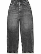 Balenciaga - Wide-Leg Organic Jeans - Black