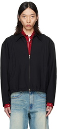 COOR Black Wool Blouson Jacket