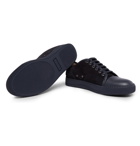 Lanvin - Cap-Toe Suede and Leather Sneakers - Men - Midnight blue