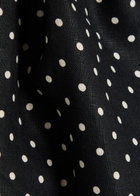 Faithfull The Brand Petro Polka dot Linen top Black And White