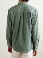 Carhartt WIP - Madison Button-Down Collar Logo-Embroidered Cotton-Corduroy Shirt - Green