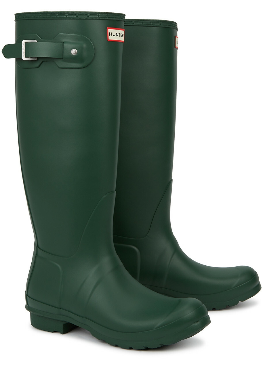 Hunter Original Tall Rubber Wellington Boots Green