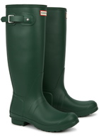 Hunter Original Tall Rubber Wellington Boots Green