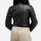 Good American Women's Fitted Moto Jacket in Black
