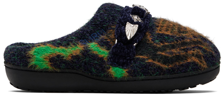 Photo: Toga Virilis Navy SUBU Edition Knit Slipper Loafers