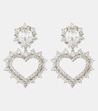 Alessandra Rich Crystal-embellished clip-on earrings