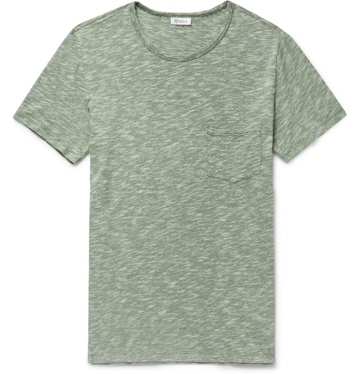 Photo: Schiesser - Rudolf Mélange Cotton T-Shirt - Green