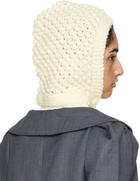 SHUSHU/TONG Off-White Tied Knit Beanie