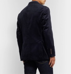 Brunello Cucinelli - Indigo Sea-Island Cotton-Corduroy Suit Jacket - Navy