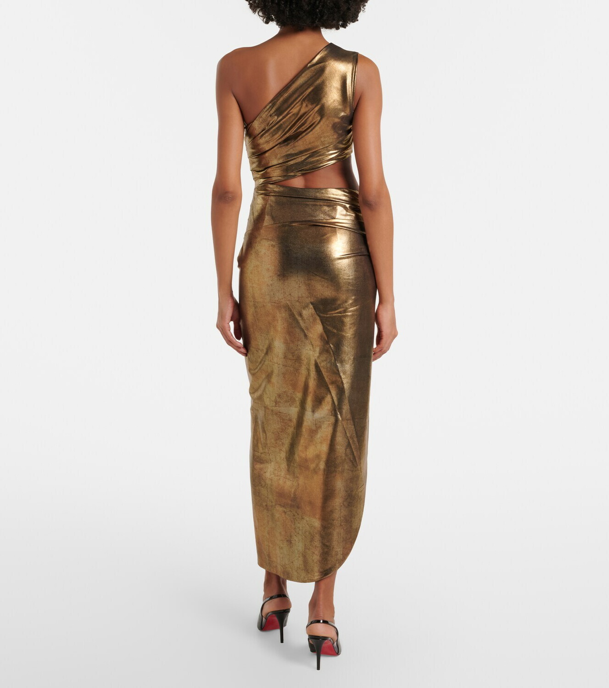 Roberto Cavalli Cutout one-shoulder maxi dress