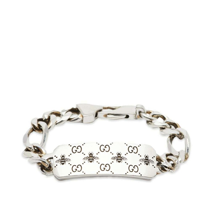 Photo: Gucci Men's Jewellery Bee Motif Bracelet in Silver