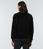 Dolce&Gabbana - Logo jacquard velvet sweater
