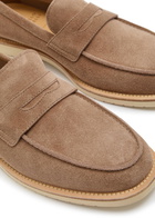 Brunello Cucinelli Suede Loafers Beige