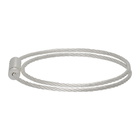 Le Gramme Silver Slick Brushed Le 9 Grammes Double Turn Cable Bracelet