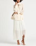 Peserico Womens Maxi skirt in Off white