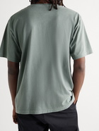 WTAPS - Home Base Logo-Appliquéd Cotton-Jersey T-Shirt - Gray