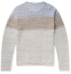 Inis Meáin - Mélange Linen Sweater - Blue