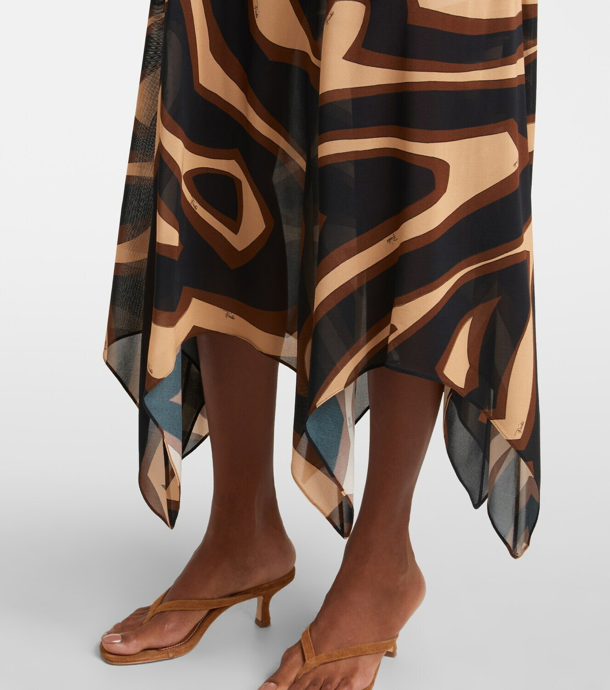 Pucci Labirinto muslin jersey midi dress