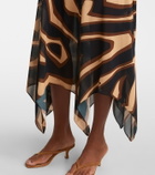 Pucci Labirinto muslin jersey midi dress
