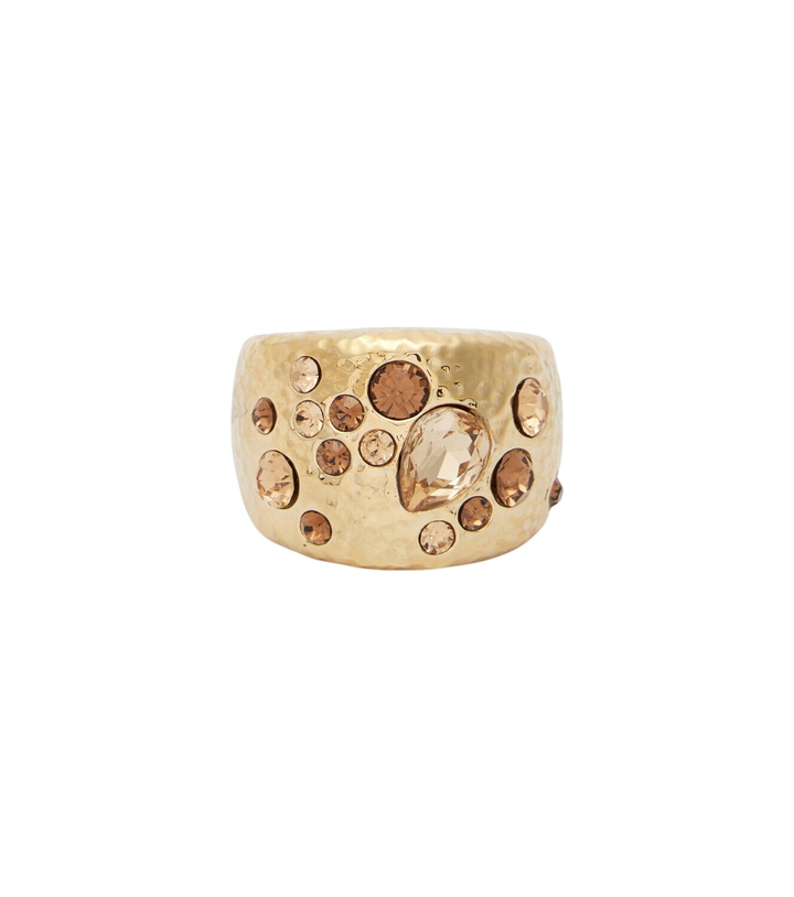 Photo: Oscar de la Renta Scramble embellished gold-plated ring
