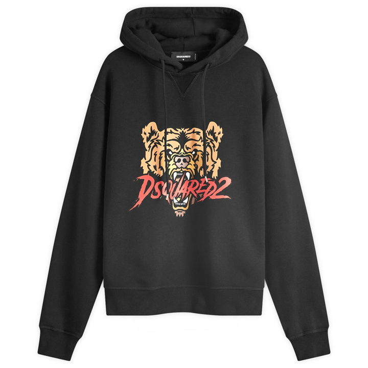 Photo: Dsquared2 Men's Bears Logo Hoodie in Black