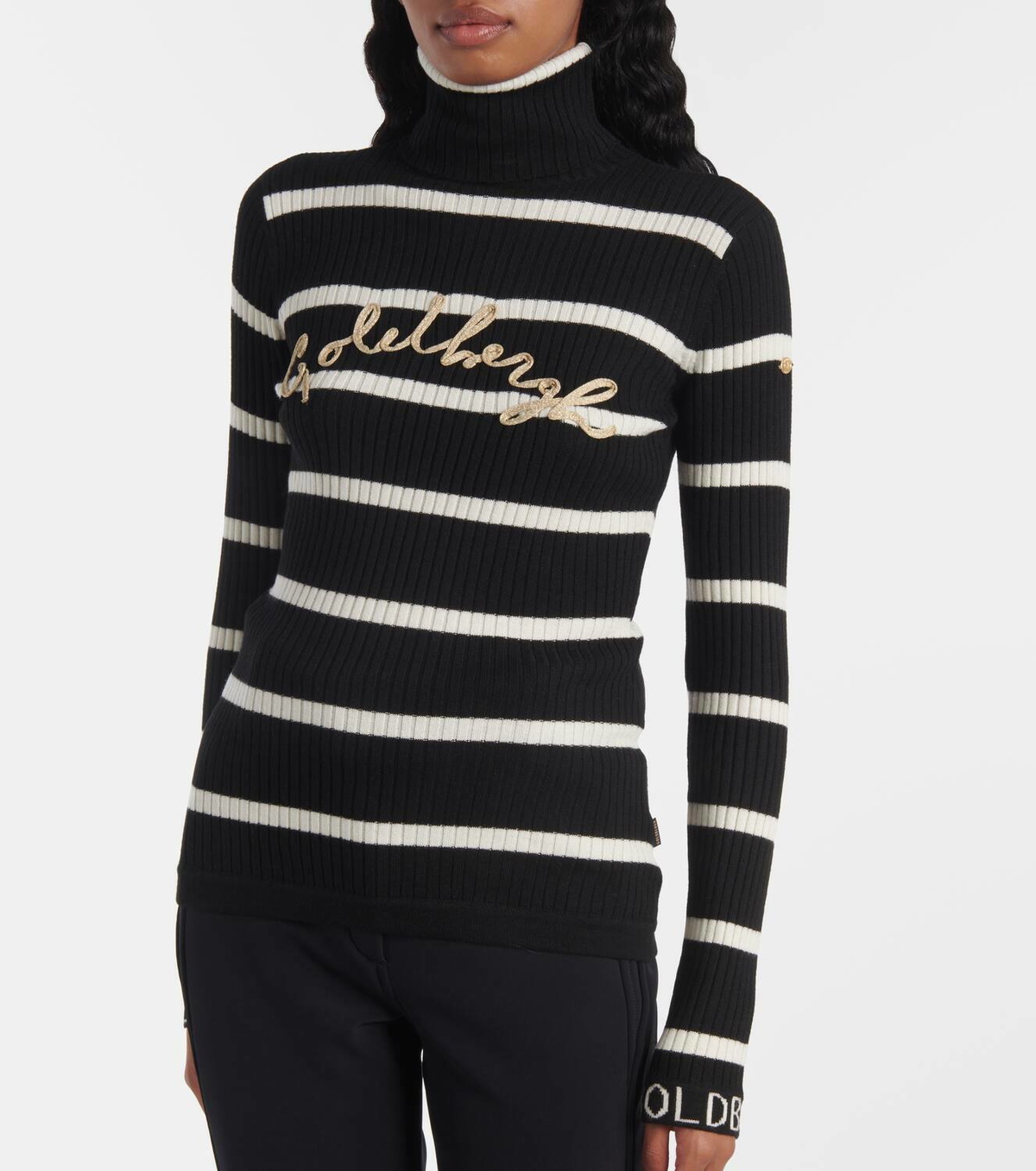 Goldbergh Breton striped turtleneck sweater