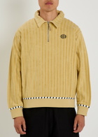Bode Croquet Ground Striped Terry-cotton Sweatshirt Green