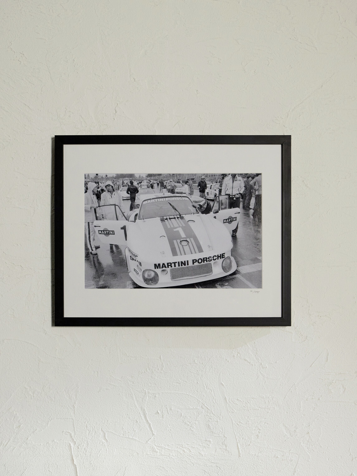 Sonic Editions - Framed 1977 Martini Porsche Print, 50" x 40"