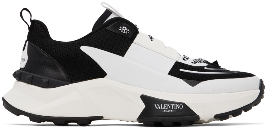 Photo: Valentino Garavani Black & White True Act Low Top Sneakers