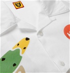 Human Made - Camp-Collar Printed Cotton-Poplin Shirt - White