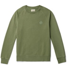 Nudie Jeans - Melvin Logo-Appliquéd Loopback Cotton-Jersey Sweatshirt - Green