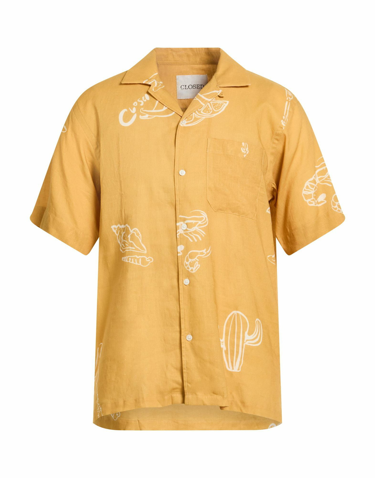 Closed Mens Shirt Mustard