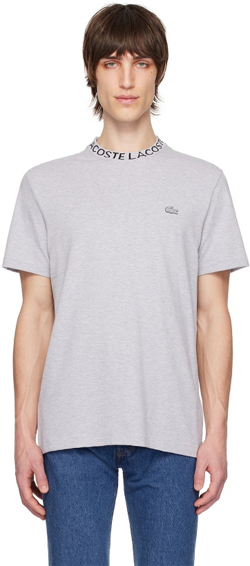 Photo: Lacoste Gray Patch T-Shirt