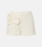 Blumarine Appliqué gabardine shorts