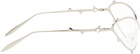 MAUSTEIN Silver Metal Spike Sunglasses