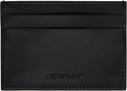 Off-White Black Heritage Leather Card Holder