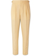 UMIT BENAN B - Richard Pleated Woven Suit Trousers - Yellow - IT 46