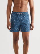 Loro Piana - Mid-Length Printed Swim Shorts - Blue