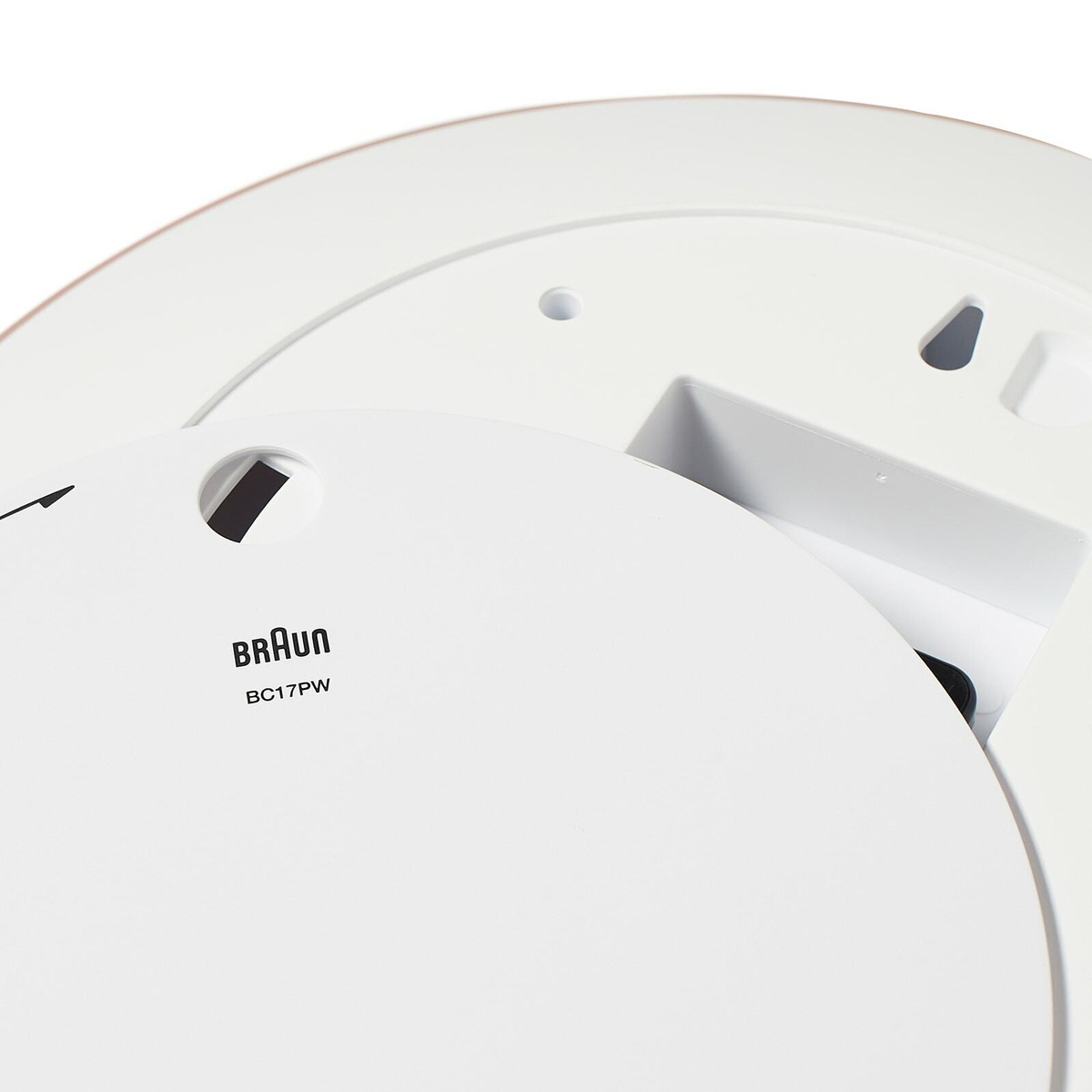 Braun Large Wall Clock in Pink/White
