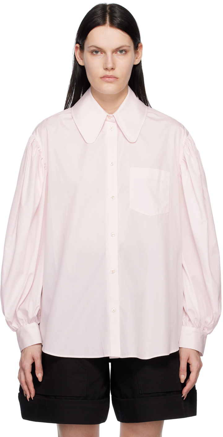 Shirt with Puff Sleeve - Pink main image 1